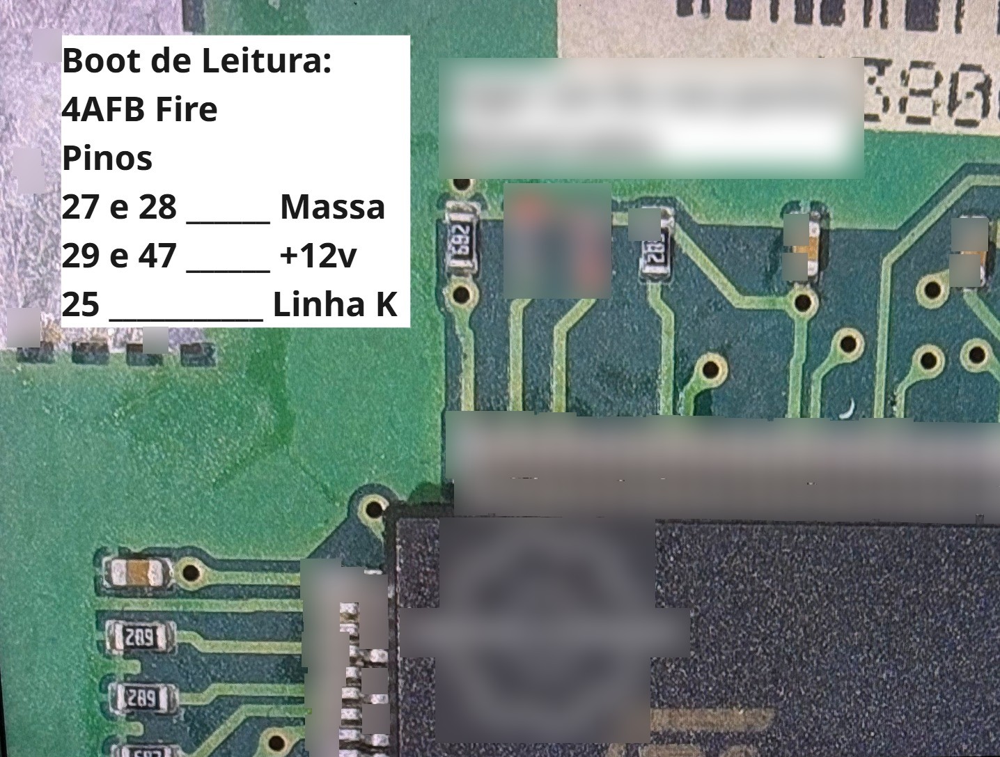 Pinagem de boot IAW 4AFB Fire